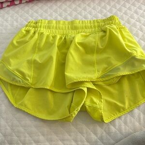 Lululemon neon yellow shorts!